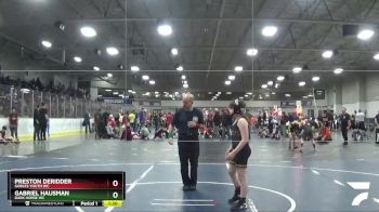 100 lbs Cons. Round 4 - Preston Deridder, Gobles Youth WC vs Gabriel Hausman, Dark Horse WC