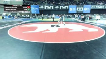 Boys 1B/2B 165 Champ. Round 2 - Jameson Davis, Selkirk vs Markis Teeples, Newport