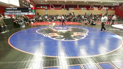 113 lbs Semifinal - Gibran Silva, Ukiah vs Cameron Shirazi, Dela Salle