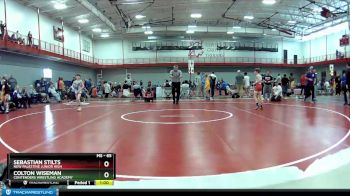 65 lbs Semifinal - Sebastian Stilts, New Palestine Junior High vs Colton Wiseman, Contenders Wrestling Academy