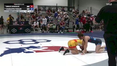 50 lbs Cons. Round 4 - Emilie Gonzalez, Iowa Women's WC/ Titan Mercury Wrestling Club (TMWC) vs Charlotte Fowler, Boilermaker RTC