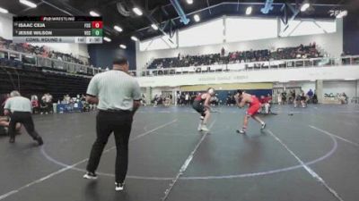 157 lbs Cons. Round 6 - Jesse Wilson, Victor Valley College vs Isaac Ceja, Fresno City College