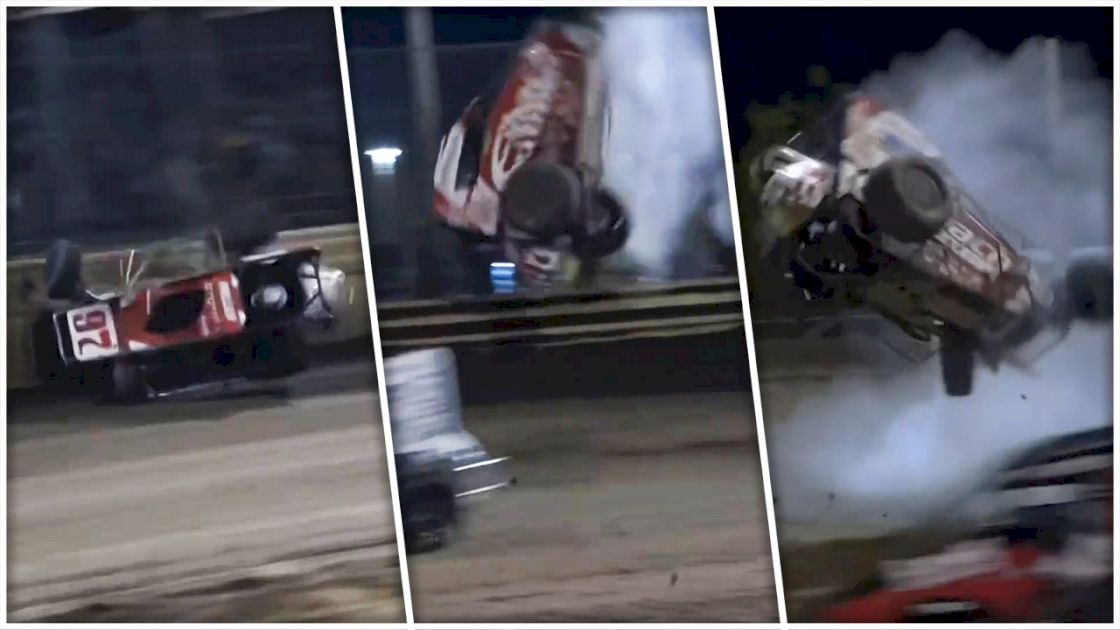Gavin Miller Walks Away From Terrifying USAC Midget Crash