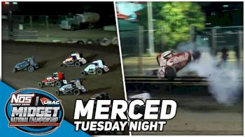 Highlights | 2023 USAC Midgets Tuesday at Merced Speedway