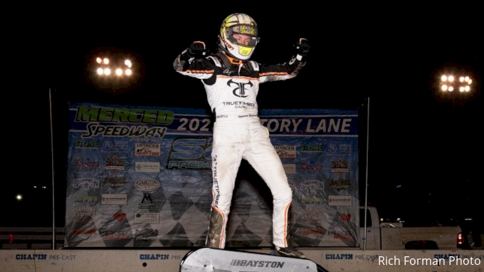 Spencer Bayston Wins First Usac Midget Race In Five Years At Merced Floracing 