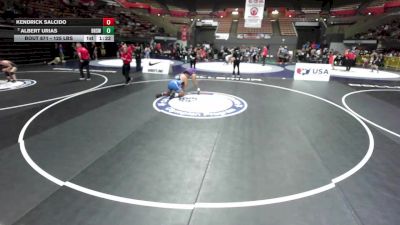 125 lbs 1st Place Match - Kendrick Salcido vs Albert Urias, Bakersfield High School Wrestling
