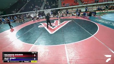 140 lbs Champ Round 1 (16 Team) - Mackenzie Shearon, Oregon Red vs Riley Boney, Alaska