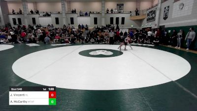 144 lbs Quarterfinal - Justin Vincenti, Silver Lake vs Andrew McCarthy, Mt. Hope