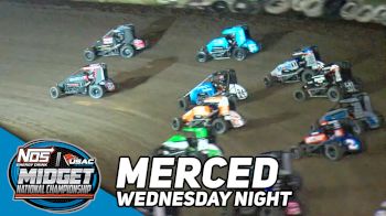 Highlights | 2023 USAC Midgets Wednesday at Merced Speedway