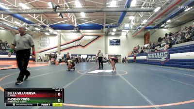 105 lbs Champ. Round 1 - Bella Villanueva, Clinton vs Phoenix Criss, Springfield [Coop]