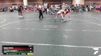 130 lbs Quarterfinal - Kaygen Roberts, CKWA vs Riley Dilka, Outlaws