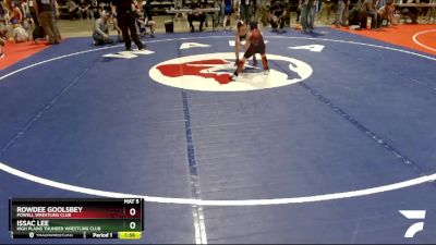 59 lbs Cons. Round 3 - Rowdee Goolsbey, Powell Wrestling Club vs Issac Lee, High Plains Thunder Wrestling Club