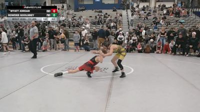 74 lbs Champ. Rd Of 32 - Wyatt Jordan, Ravage Wrestling Club vs Rowdee Goolsbey, Powell Wrestling Club