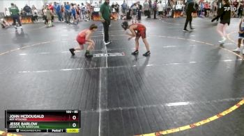 85 lbs Round 4 - John Mcdougald, Not Attached vs Jesse Barlow, Legacy Elite Wrestling