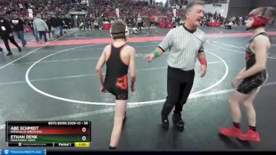 95 lbs Cons. Round 4 - Abe Schmidt, Reedsville Wrestling vs Ethan Denk, Manitowoc Ships