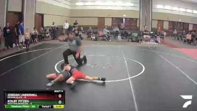 56 lbs Finals (8 Team) - Jordan Underhill, Belding Black vs Kolby Pitzen, Backyard Brawlers