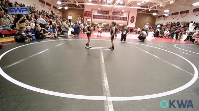 40 lbs Semifinal - Canyon Mowdy, Checotah Matcats vs Remi Norrell, F-5 Grappling