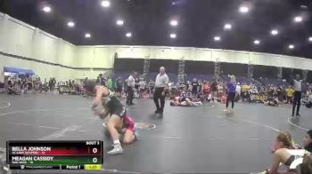 84 lbs Round 2 (4 Team) - Bella Johnson, SC Lady Reapers vs Meagan Cassidy, Bad Bass