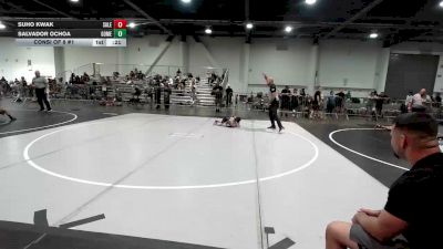54 lbs Consi Of 8 #1 - Suho Kwak, Salem Elite Mat Club vs Salvador Ochoa, Gomez Brs Gr Ac