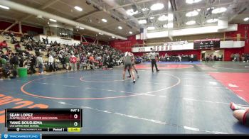 177 lbs Cons. Round 2 - Yanis Boudjema, Las Lomas High School vs Sean Lopez, Clayton Valley Charter High School