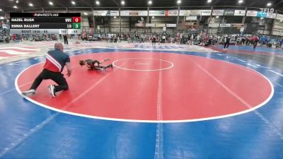 65 lbs Cons. Round 2 - Emma Ballert, Lead-Deadwood vs Hazel Rusk, Whitewood Wrestling Club