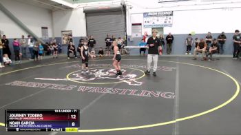 71 lbs Champ. Round 1 - Noah Garcia, Valdez Youth Wrestling Club Inc. vs Journey Todero, Mid Valley Wrestling Club