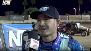 Kyle Larson Reacts After Winning Fourth USAC Turkey Night Grand Prix