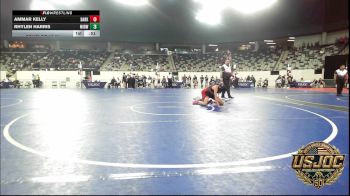 119 lbs Consi Of 16 #1 - Ammar Kelly, Darko Valley Wolfpak vs Rhylen Harris, Midwest City Bombers Youth Wrestling Club