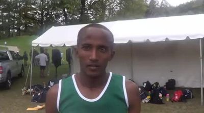Men's champion Terefe Ejigu post-race