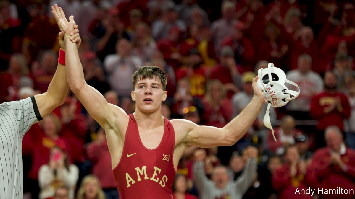 Freshman 20 Evan Frost STUNS 8 Brody Teske In Iowa vs Iowa State Dual