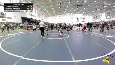 50 lbs Cons. Round 2 - Michael Parsons, Victor Wrestling Club vs Cohen Enright, Pal-Mac Wrestling