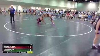 120 lbs Round 1 (6 Team) - Jaiden Oliver, Eagle Empire Black vs D`Angelo Gil, Red Knights