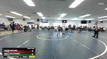 190 lbs Cons. Round 5 - Brett Williamson, Moorpark vs Jacob Sanchez, La Quinta