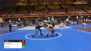 145 lbs Quarterfinal - Brody Arrants, GI Grapplers vs Dylan Mira, Miami Columbus HS