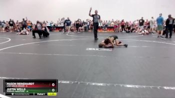 78 lbs Round 1 (10 Team) - Mason Reindhardt, Lake Gibson Braves vs Justin Wells, Pedraza Wrestling