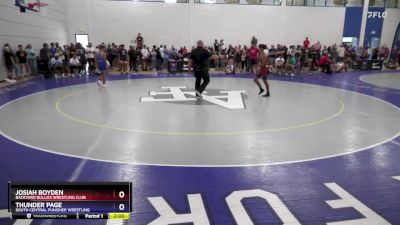 57 lbs 5th Place Match - Josiah Boyden, Backyard Bullies Wrestling Club vs Thunder Page, South Central Punisher Wrestling