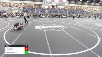 100 lbs Rr Rnd 1 - Jordan Roland, Wesley WC vs Nathaniel Whiteside, Rywc