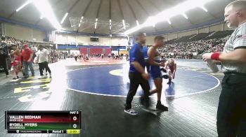 B 120 lbs Quarterfinal - Vallen Redman, River View vs Rydell Myers, Goldendale