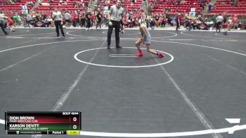 75-80 lbs Cons. Semi - Dion Brown, Maize Wrestling Club vs Karson Devitt, Nebraska Wrestling Academy