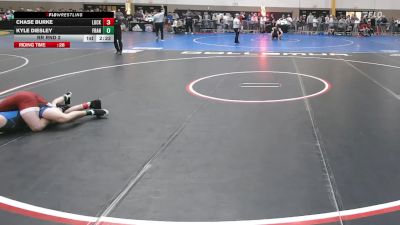 157Green lbs Rr Rnd 2 - Chase Burke, Lock Haven vs Kyle Diesley, Franklin & Marshall