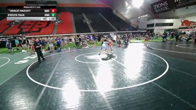 125 lbs Champ. Round 5 - Adalie Hazlett, Montana vs Evelyn Taua, Hawaii