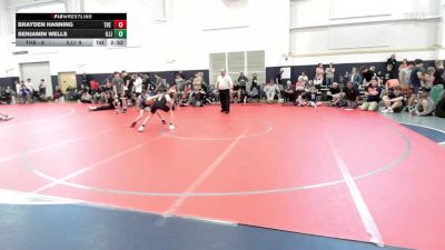 108 lbs Semifinal - Brayden Hanning, The Asylum White-HS vs Benjamin Wells, Illini-HS