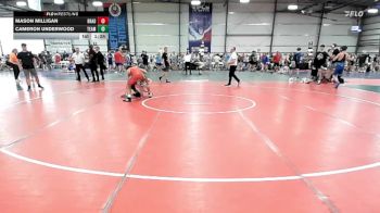 120 lbs Rr Rnd 3 - Mason Milligan, Brady Strong vs Cameron Underwood, Team RJN