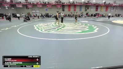 141 lbs Cons. Round 2 - Cj Goy, Carthage College vs Austin Johnston, Illinois Wesleyan