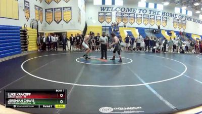 170 lbs Finals (8 Team) - Luke Krakoff, Jensen Beach vs Jeremiah Chavis, Zephyrhills Christian