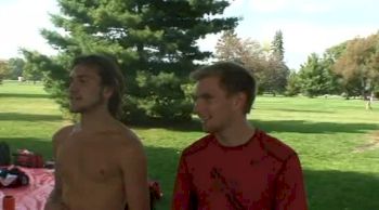 North Central Men react to Blue Race Victory at 2012 ND Invite