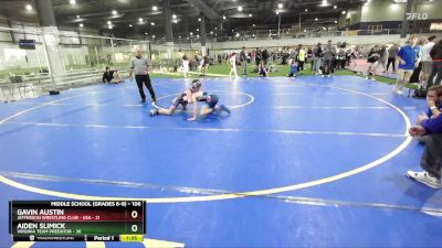 106 lbs 1st Place Match - Gavin Austin, Jefferson Wrestling Club - USA vs Aiden Slimick, Virginia Team Predator