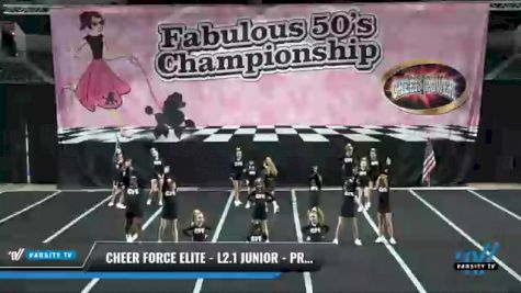 Cheer Force Elite - L2.1 Junior - PREP [2021 Supreme Queens] 2021 ACP Disco Open Championship: Trenton