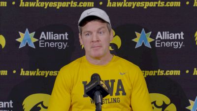 Tom Brands Shares Insights On Iowa State Victory & Hawkeye Lineup