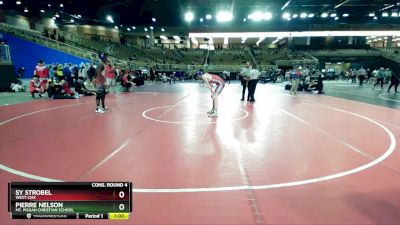 126 lbs Cons. Round 4 - Pierre Nelson, Mt. Pisgah Christian School vs Sy Strobel, West-Oak